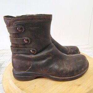 Merrell Women's Brown Leather Ankle Boots